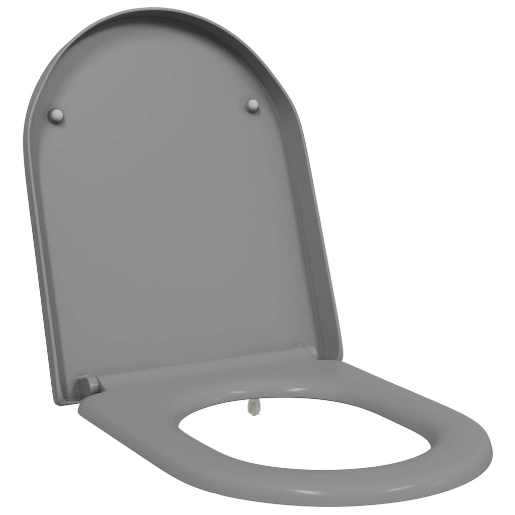 vidaXL Deska toaletowa Szary 49 x 36 x 4 cm Duroplast
