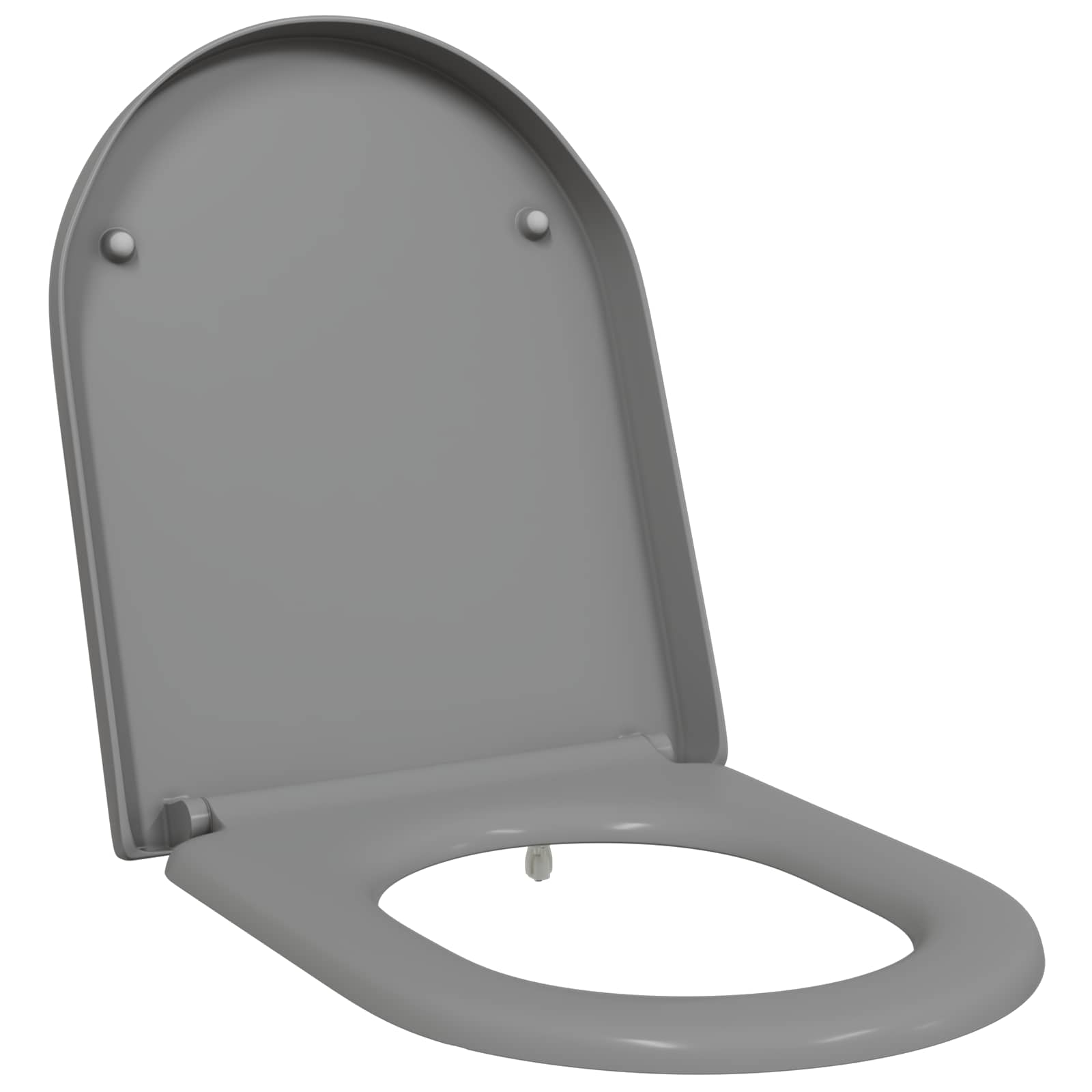vidaXL Deska toaletowa Szary 49 x 36 x 4 cm Duroplast