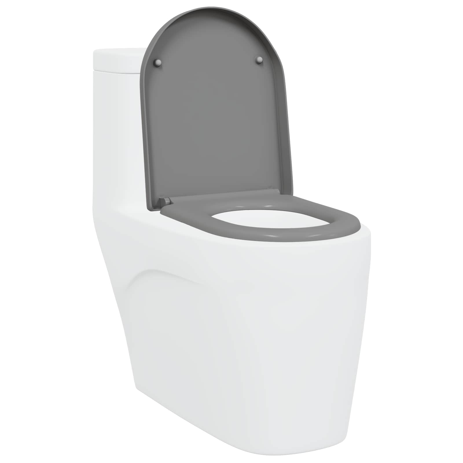 vidaXL Deska toaletowa Szary 49 x 36 x 4 cm Duroplast