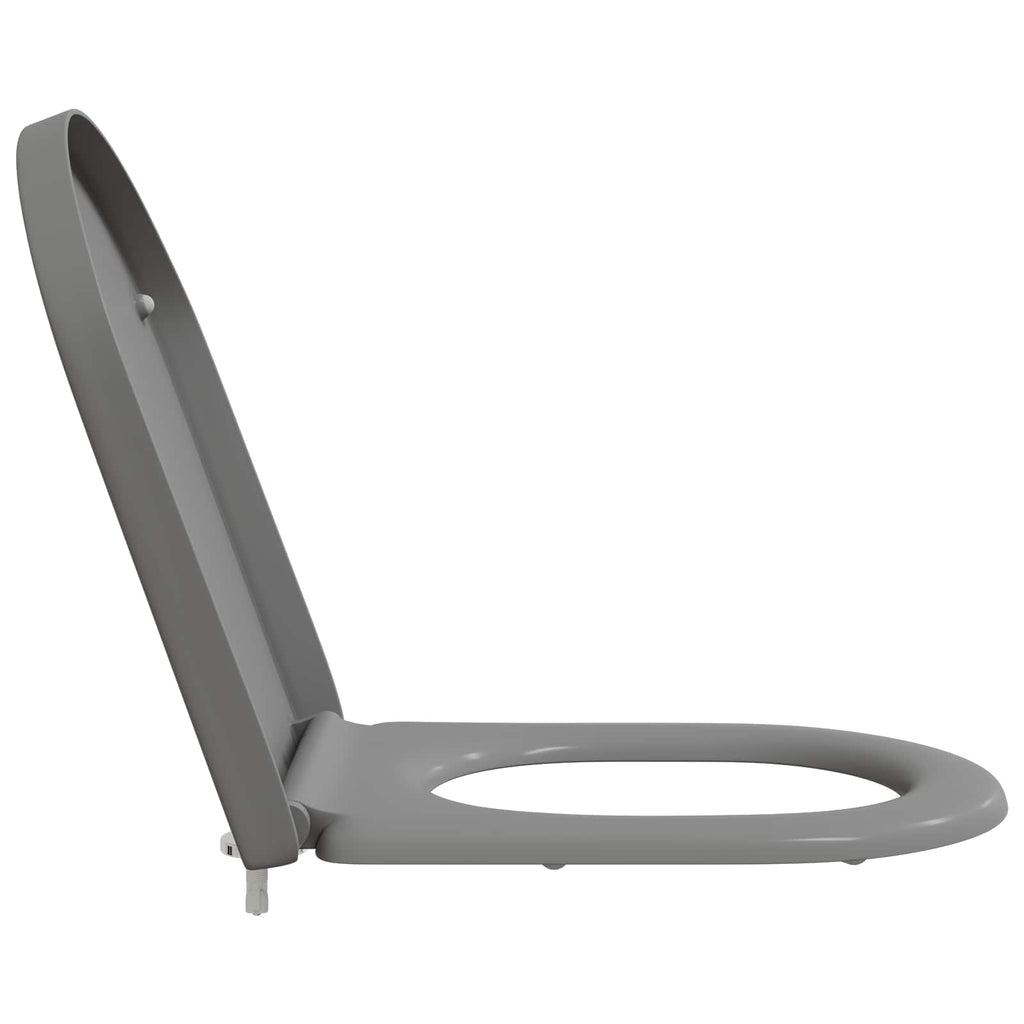 vidaXL Deska toaletowa Szary 49 x 36 x 4 cm Duroplast