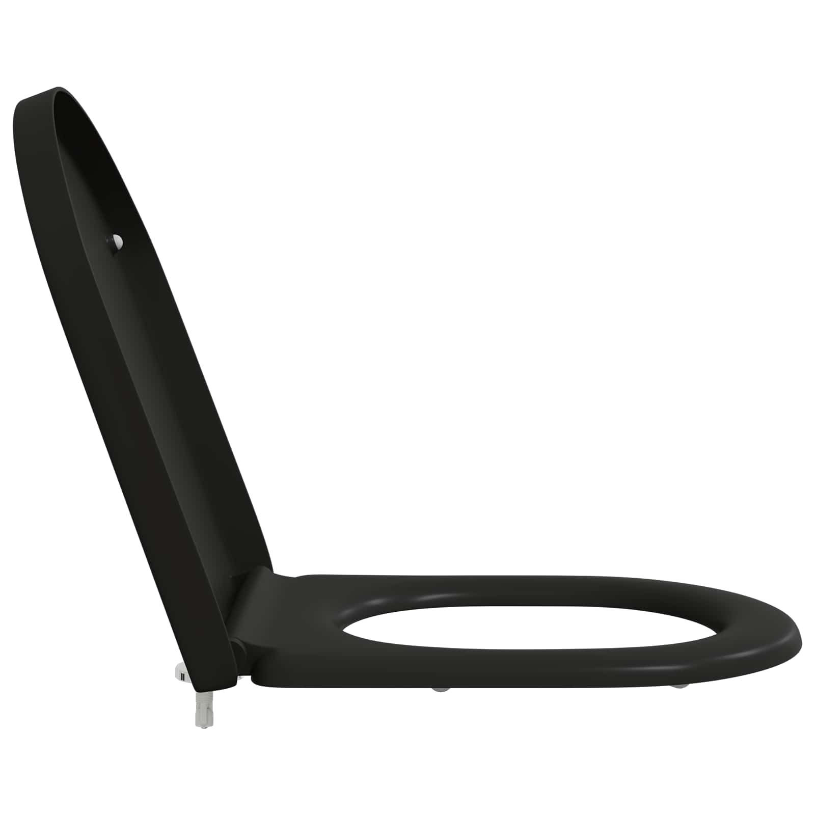 vidaXL Deska toaletowa Czarny 49 x 36 x 4 cm Duroplast