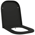 vidaXL Deska toaletowa Czarny 47,5 x 35 x 3,6 cm Duroplast