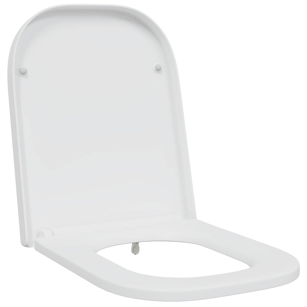 vidaXL Deska toaletowa Biały 47,5 x 35 x 3,6 cm Duroplast