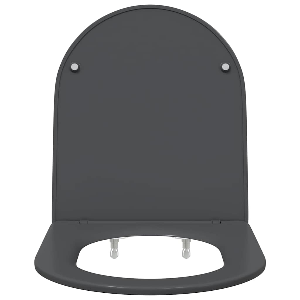 vidaXL Deska toaletowa Antracyt 47 x 36 x 3,4 cm Duroplast
