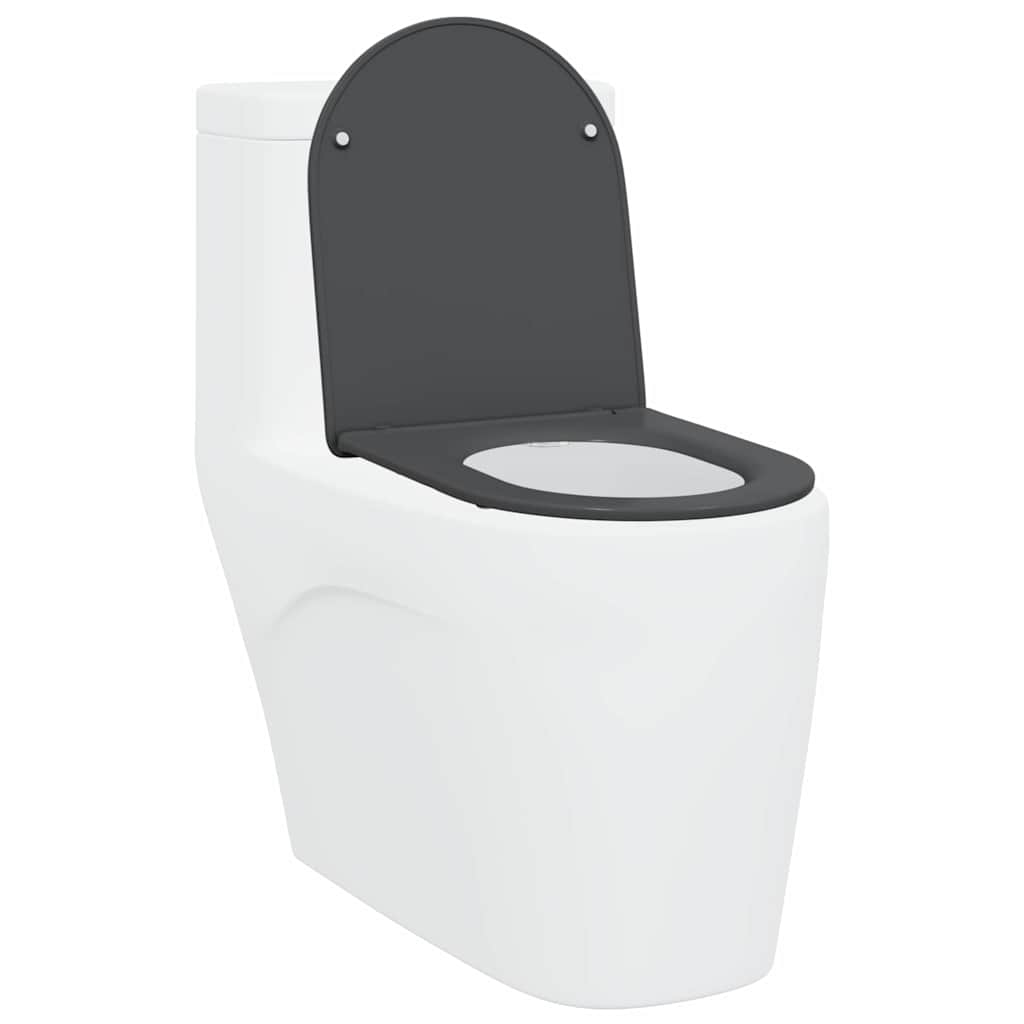 vidaXL Deska toaletowa Antracyt 47 x 36 x 3,4 cm Duroplast