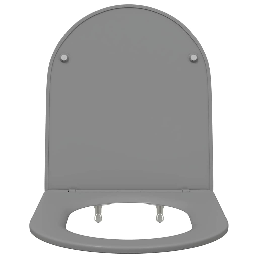 vidaXL Deska toaletowa Szary 47 x 36 x 3,4 cm Duroplast