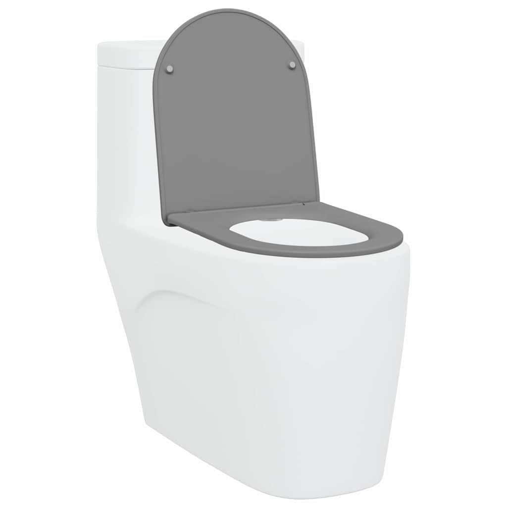 vidaXL Deska toaletowa Szary 47 x 36 x 3,4 cm Duroplast