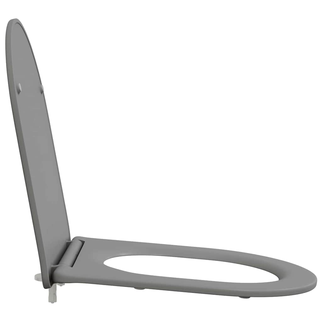 vidaXL Deska toaletowa Szary 47 x 36 x 3,4 cm Duroplast