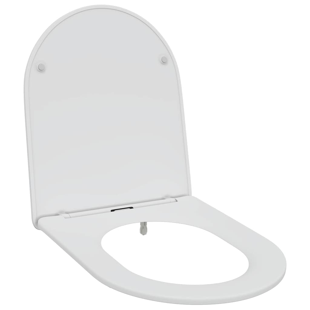 vidaXL Deska toaletowa Biały 47 x 36 x 3,4 cm Duroplast
