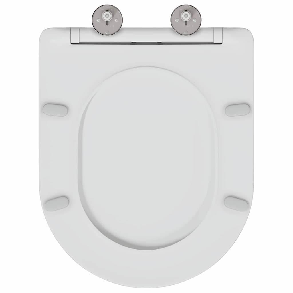 vidaXL Deska toaletowa Biały 47 x 36 x 3,4 cm Duroplast