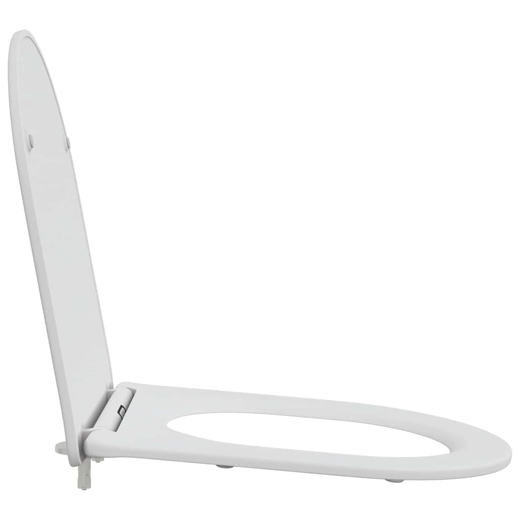 vidaXL Deska toaletowa Biały 47 x 36 x 3,4 cm Duroplast