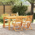 vidaXL Krzesło składane z poduszką 4 pcs Biały 49 x 57.5 x 92cm
