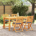 vidaXL Krzesło składane z poduszką 4 pcs Szary 49 x 57.5 x 92cm