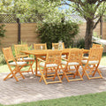 vidaXL Krzesło składane z poduszką 8 pcs Biały 49 x 57.5 x 92cm