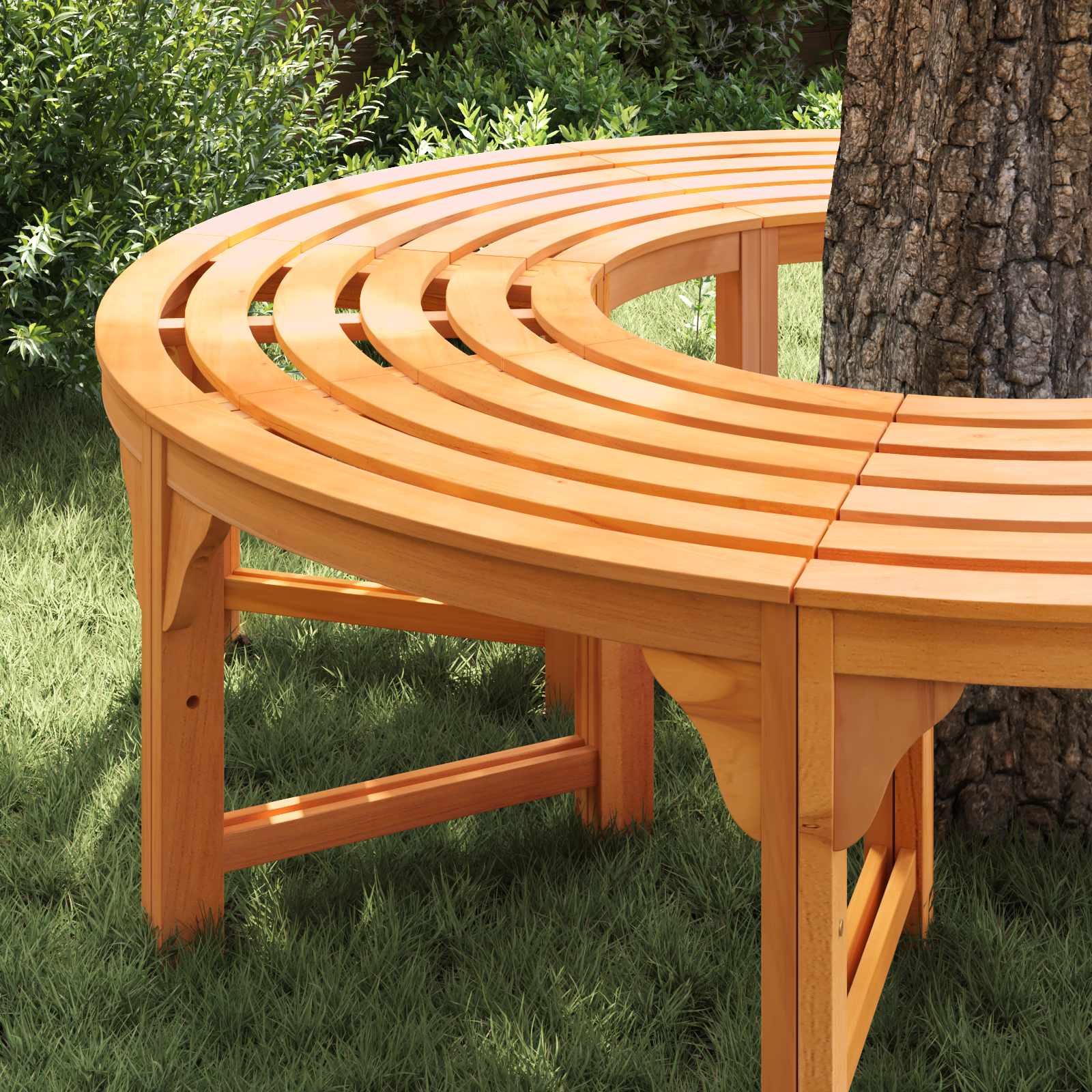 vidaXL Ławka Drzewna 2 pcs Naturalny 160 x 80 x 45cm