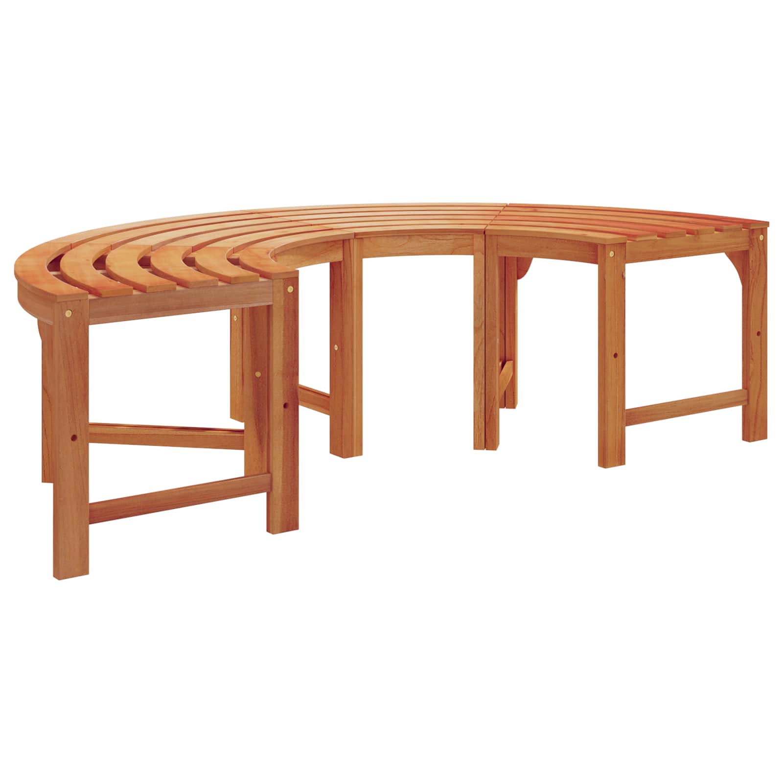 vidaXL Ławka Drzewna 2 pcs Naturalny 160 x 80 x 45cm
