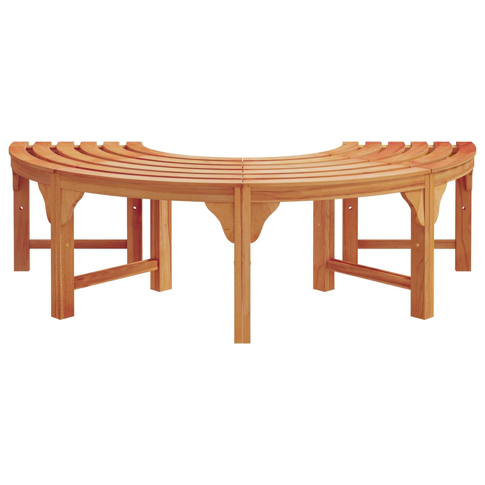 vidaXL Ławka Drzewna 2 pcs Naturalny 160 x 80 x 45cm