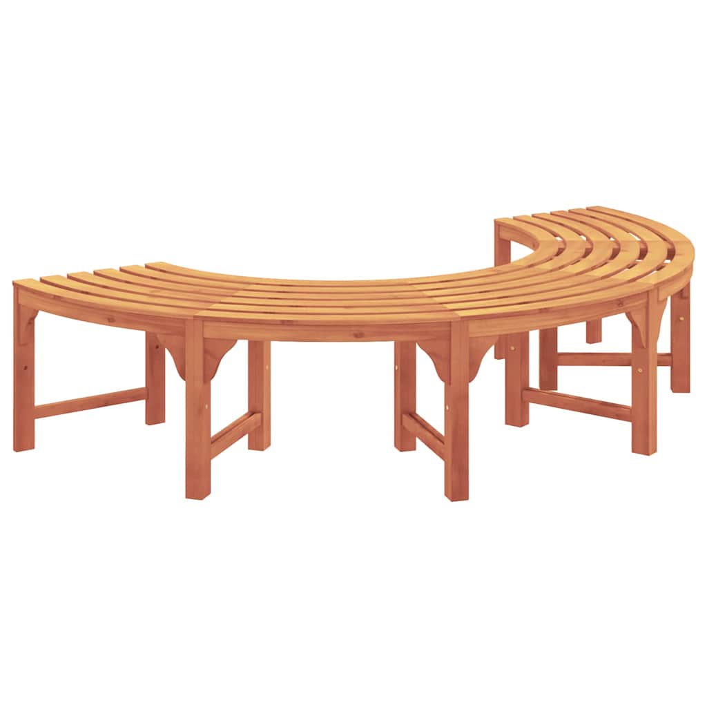 vidaXL Ławka Drzewna 2 pcs Naturalny 160 x 80 x 45cm