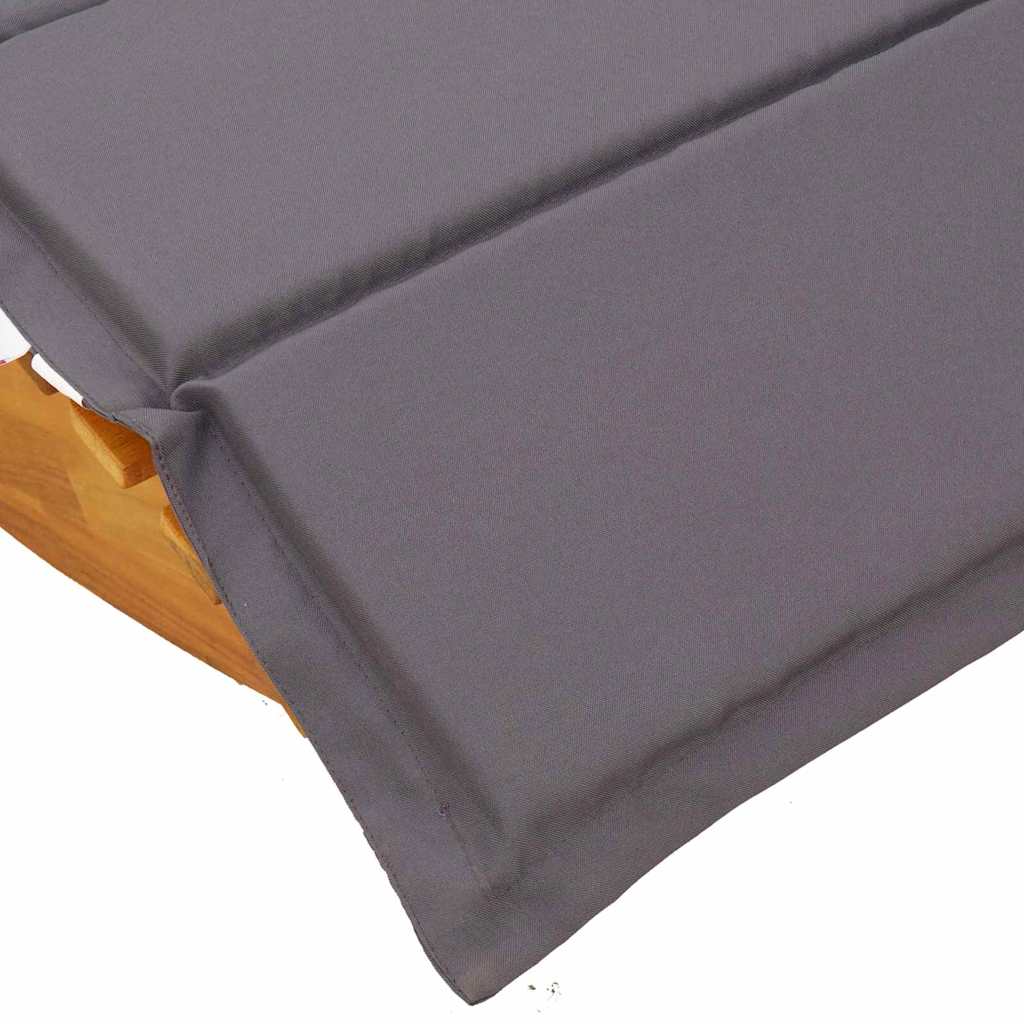 vidaXL Leżak z poduszką 2-osoba 2 pcs Brązowy Lite Drewno Akacji