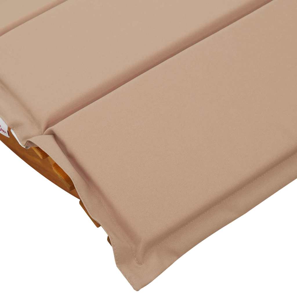vidaXL Leżak z poduszką 2-osoba 2 pcs Brązowy Lite Drewno Akacji