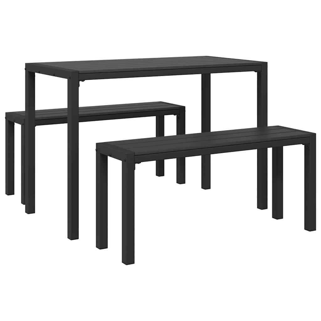 vidaXL Zestaw do jadalni w ogrodzie 3 pcs Antracyt Stal