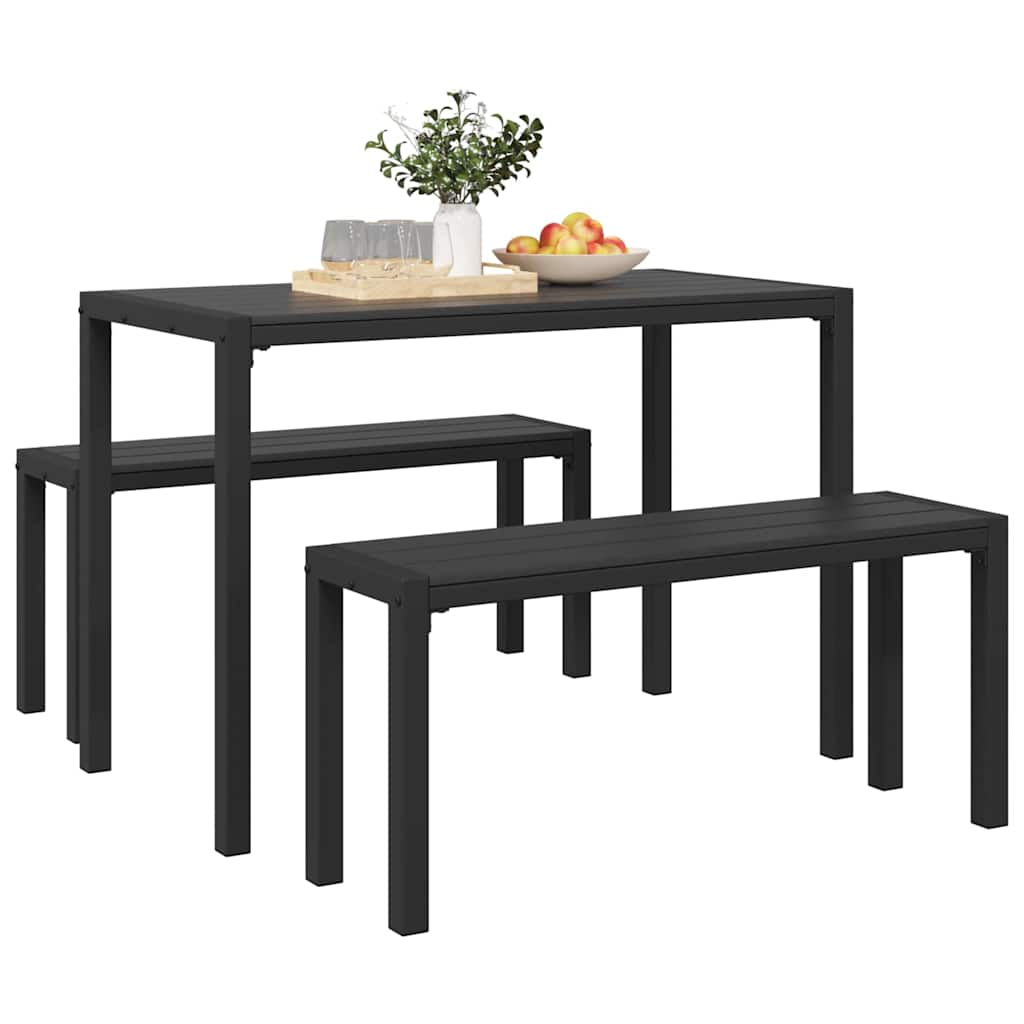 vidaXL Zestaw do jadalni w ogrodzie 3 pcs Antracyt Stal