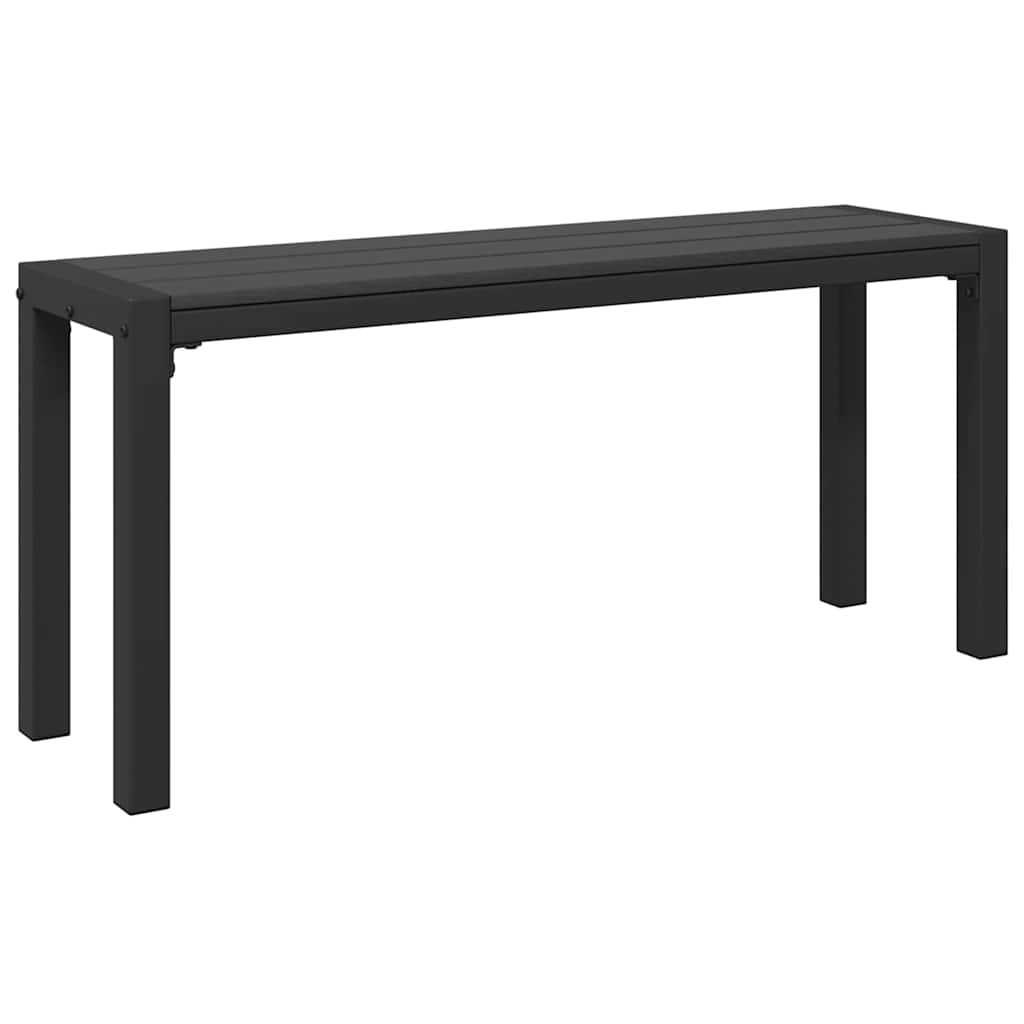 vidaXL Ławka ogrodowa Czarny 100 x 28 x 45cm Stal