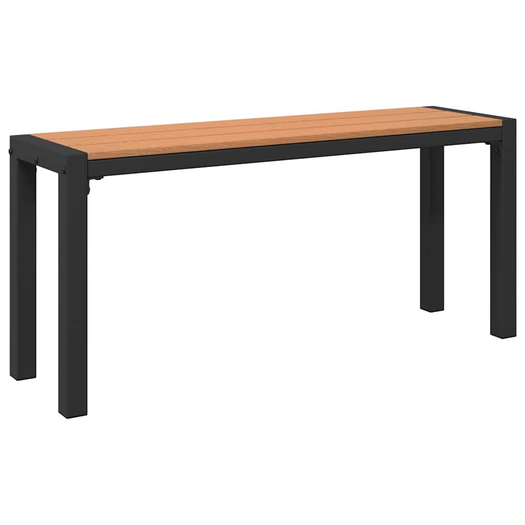 vidaXL Ławka ogrodowa Brązowy 100 x 28 x 45cm Stal