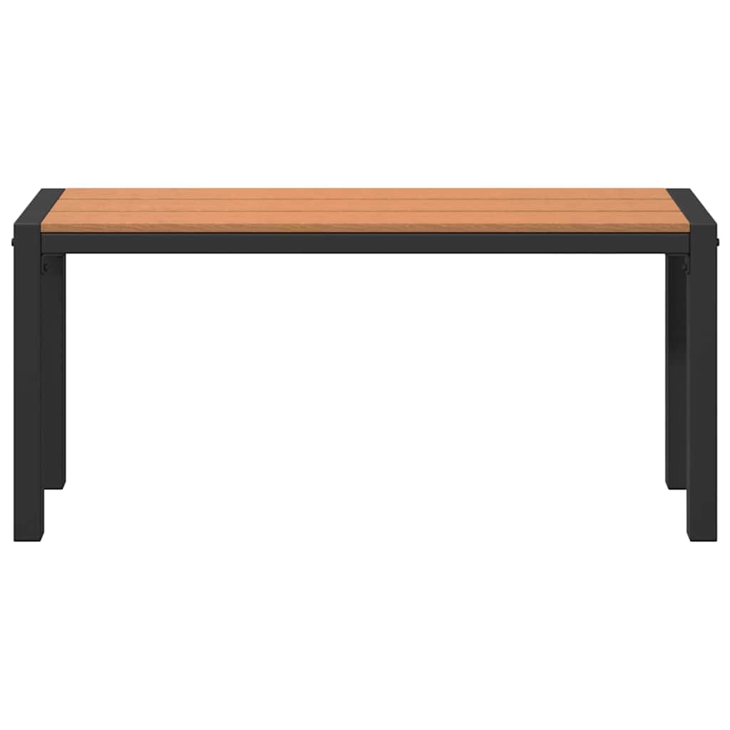 vidaXL Ławka ogrodowa Brązowy 100 x 28 x 45cm Stal