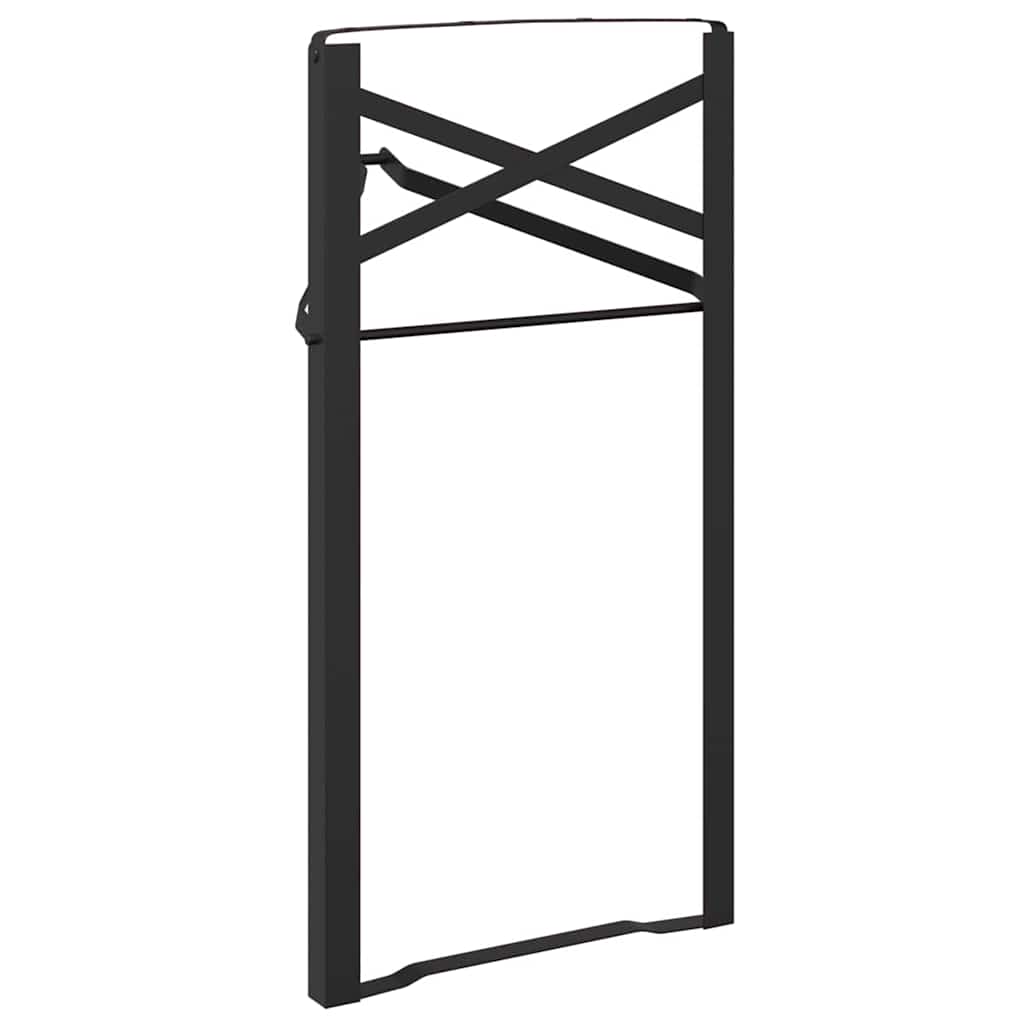 vidaXL Noga stołu piwnego 2 pcs Czarny 39 x 3 x 75 cm