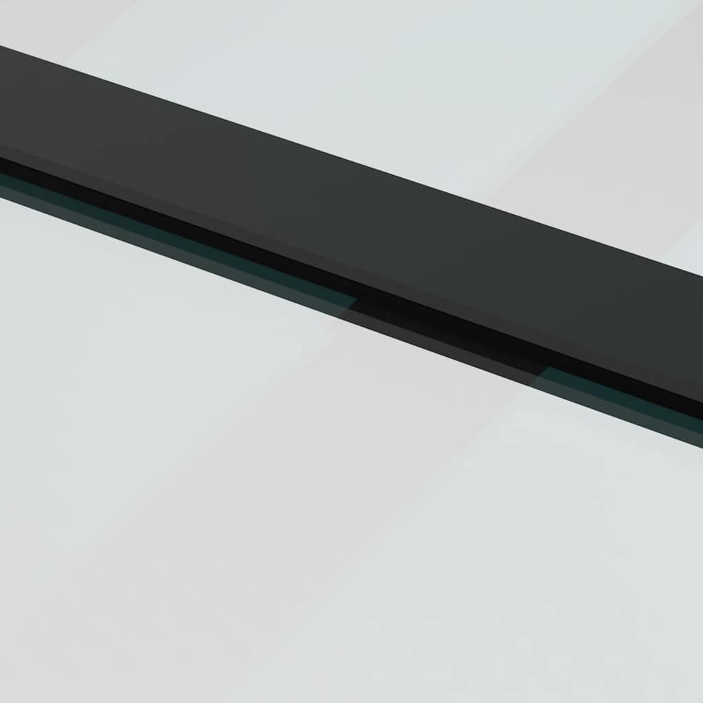 vidaXL Drzwi przesuwne z osprzętem, szkło ESG i aluminium, 76x205 cm