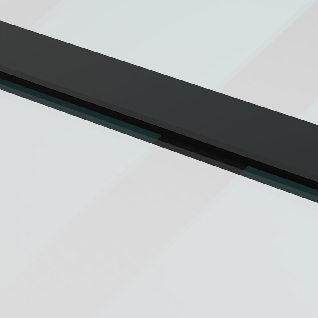 vidaXL Drzwi przesuwne a akcesoriami, 102,5x205 cm, ESG i aluminium