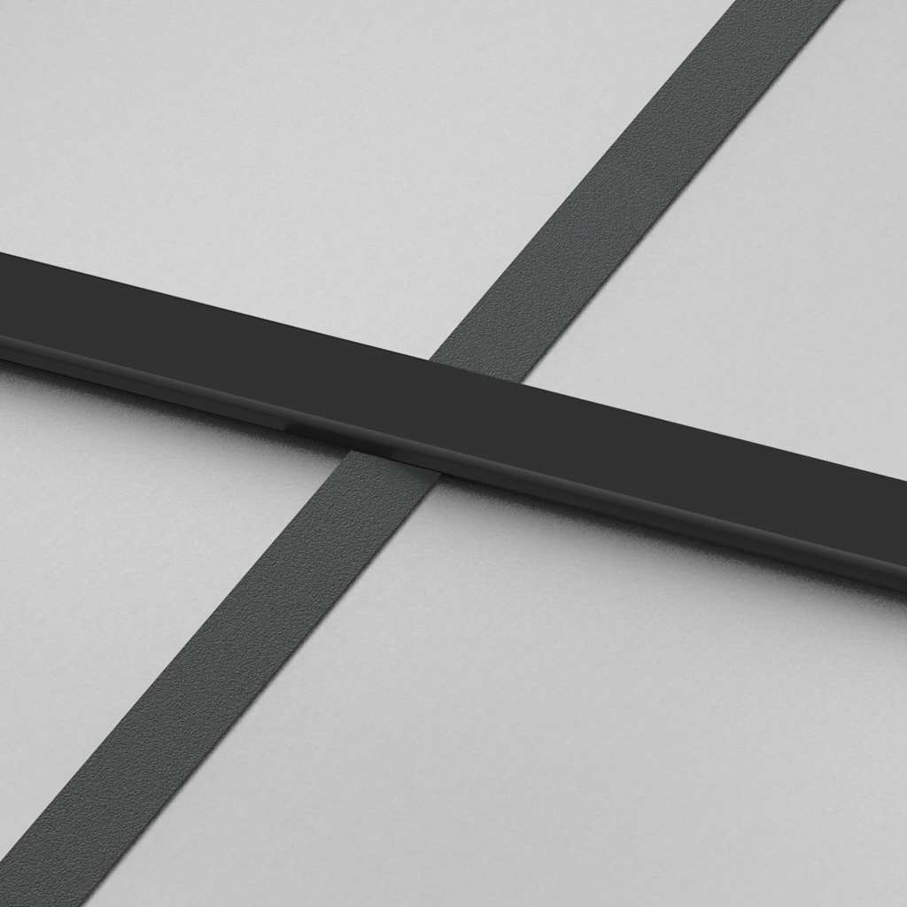 vidaXL Drzwi przesuwne z osprzętem, 90x205 cm, szkło ESG i aluminium