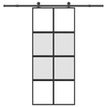 vidaXL Drzwi przesuwne z osprzętem, 90x205 cm, szkło i aluminium