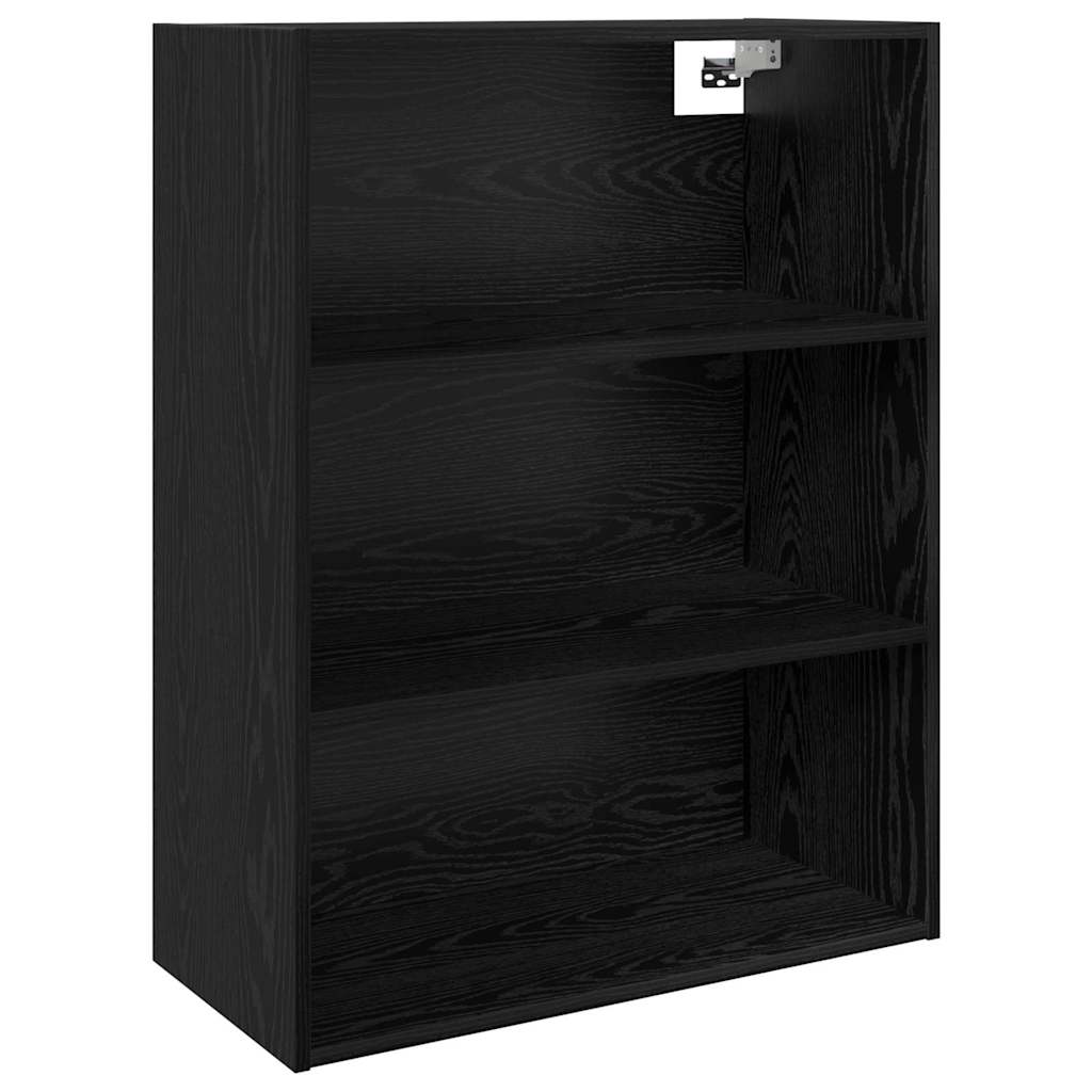 vidaXL Highboard Czarny Dąb 69,5 x 32,5 x 180 cm