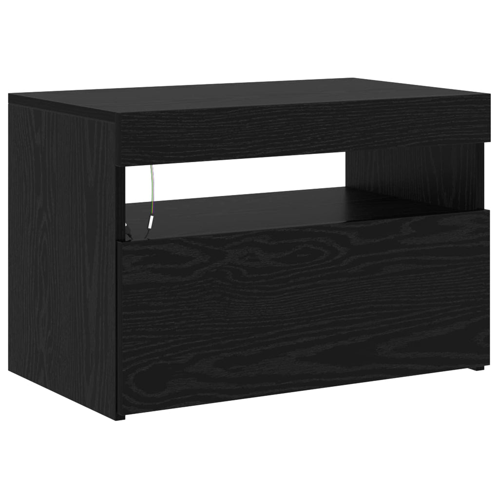vidaXL Szafka pod telewizor 2 pcs Czarny Dąb 180 x 35 x 40 cm