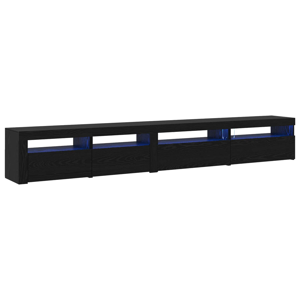 vidaXL Zestaw szafek RTV 3 pcs Czarny Dąb 270 x 35 x 40 cm