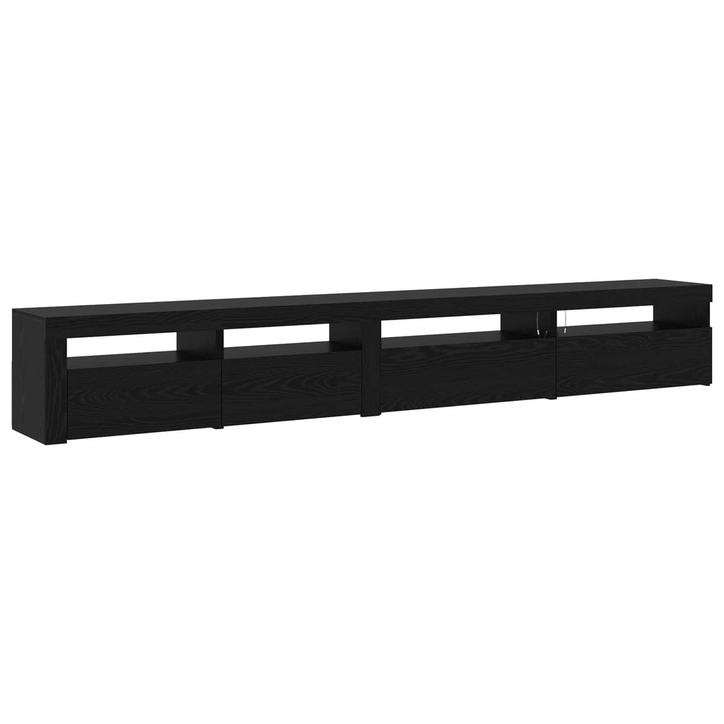 vidaXL Zestaw szafek RTV 3 pcs Czarny Dąb 270 x 35 x 40 cm