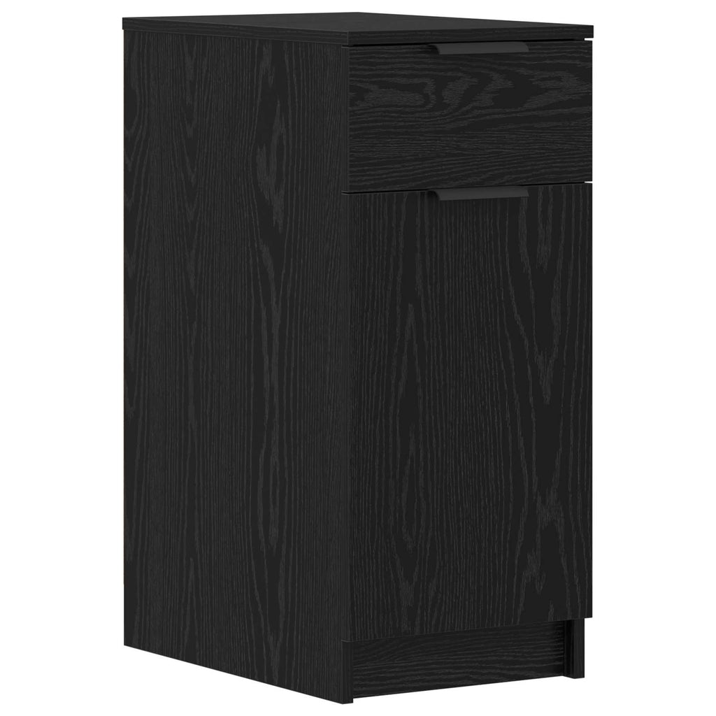vidaXL Biurko Czarny Dąb 133 x 50 x 75 cm Drewno inżynieryjne