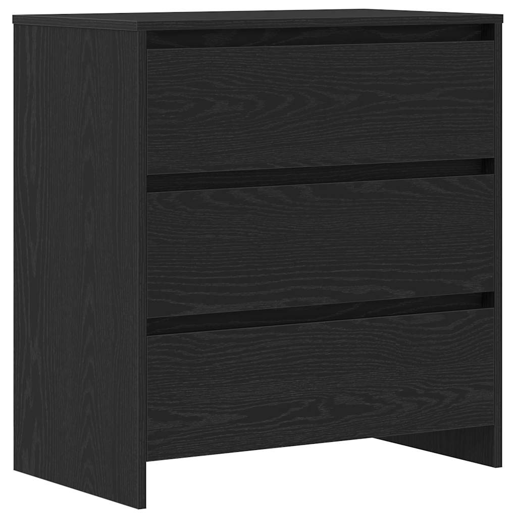 vidaXL Bufet 2 pcs Czarny 70 x 41 x 75 cm Materiał drewnopochodny