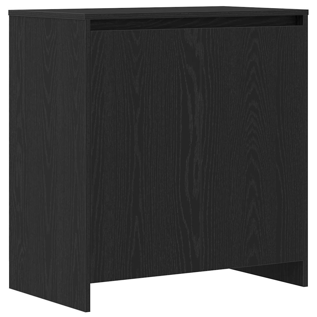 vidaXL Bufet 2 pcs Czarny 70 x 41 x 75 cm Materiał drewnopochodny