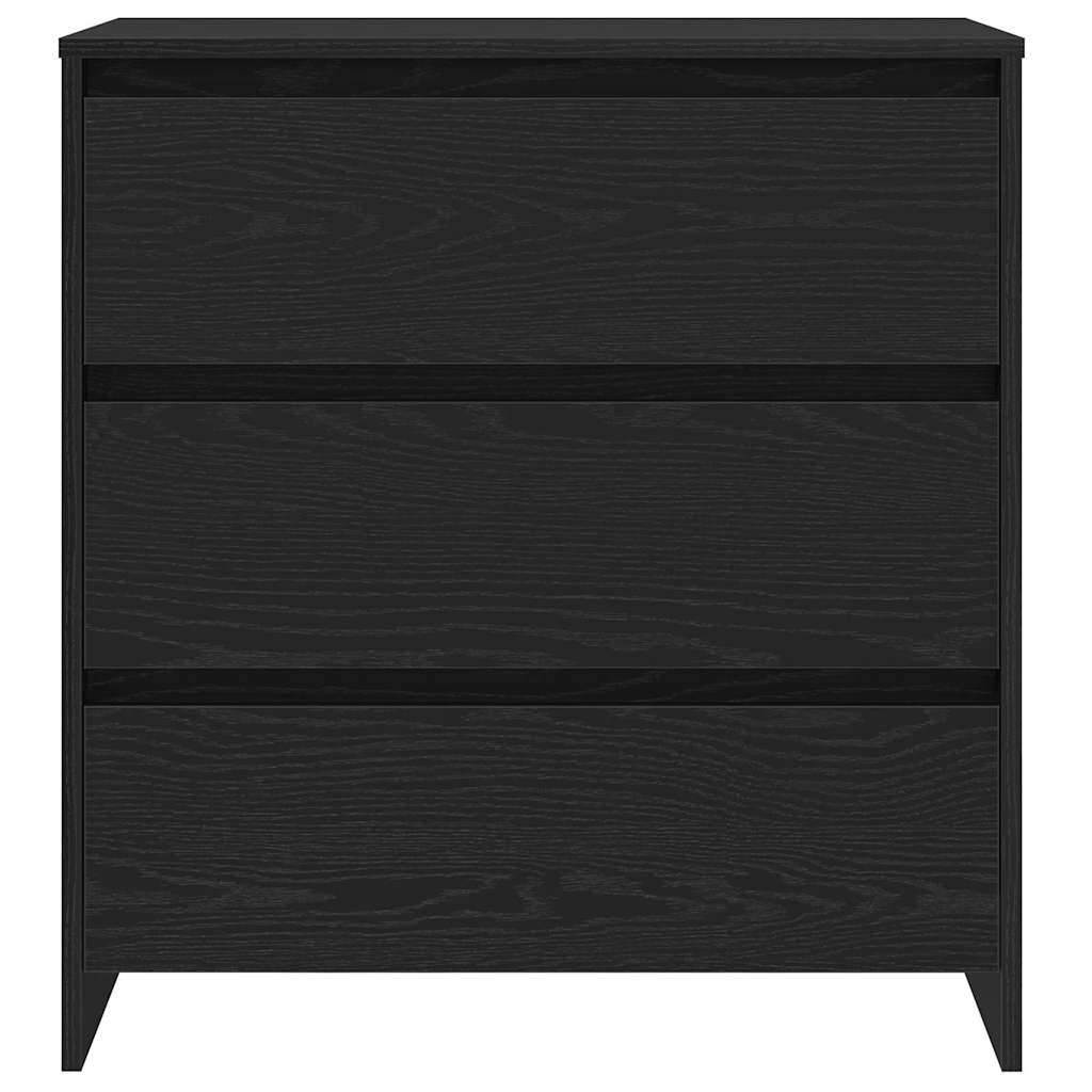 vidaXL Bufet 2 pcs Czarny 70 x 41 x 75 cm Materiał drewnopochodny