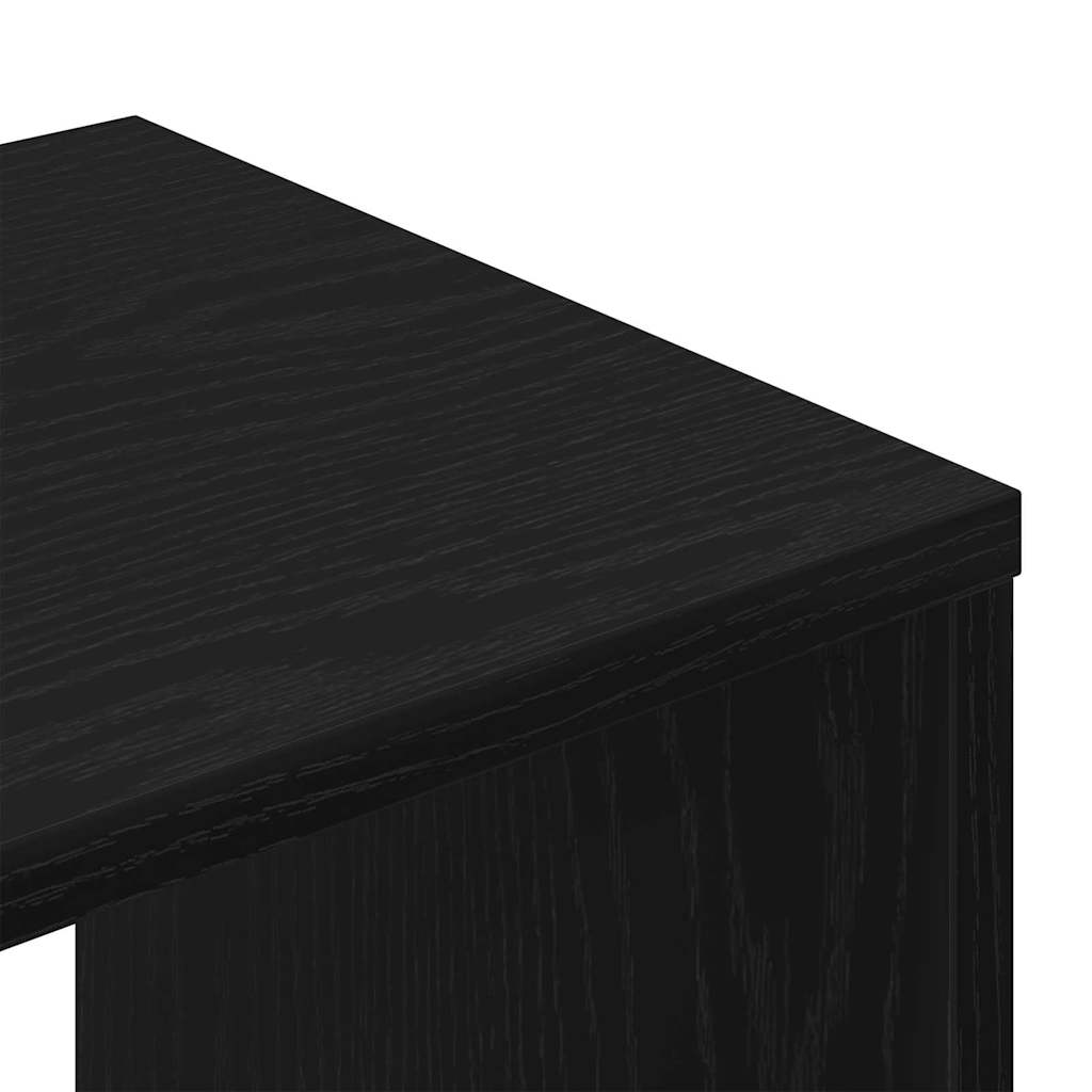 vidaXL Zestaw szafek RTV 6 pcs Czarny Dąb Materiał drewnopochodny