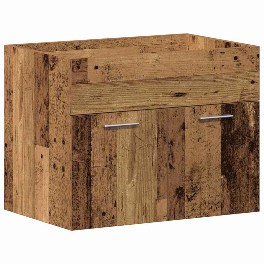 vidaXL Szafka Łazienkowa z drzwiami Stare drewno 60 x 38,5 x 46 cm