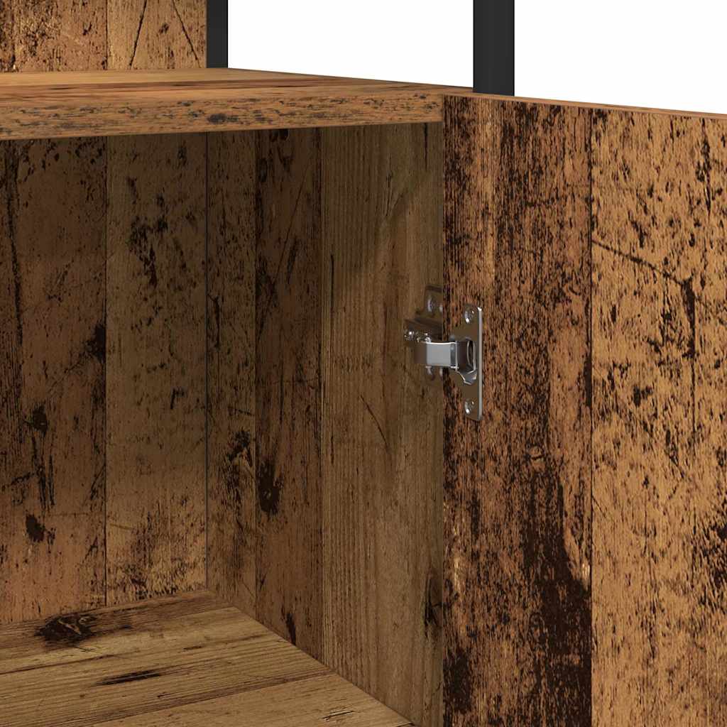 vidaXL Zestaw mebli łazienkowych 3 pcs Brązowy Materiał drewnopochodny