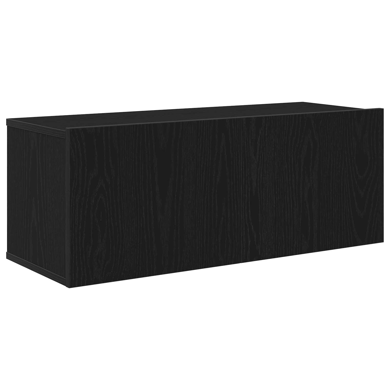 vidaXL Zestaw szafek RTV 7 pcs Czarny Dąb 100 x 30 x 30 cm