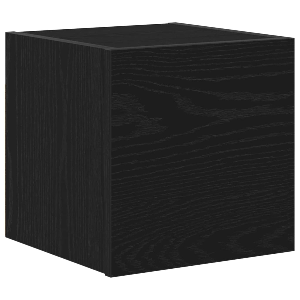 vidaXL Zestaw szafek RTV 7 pcs Czarny Dąb 100 x 30 x 30 cm