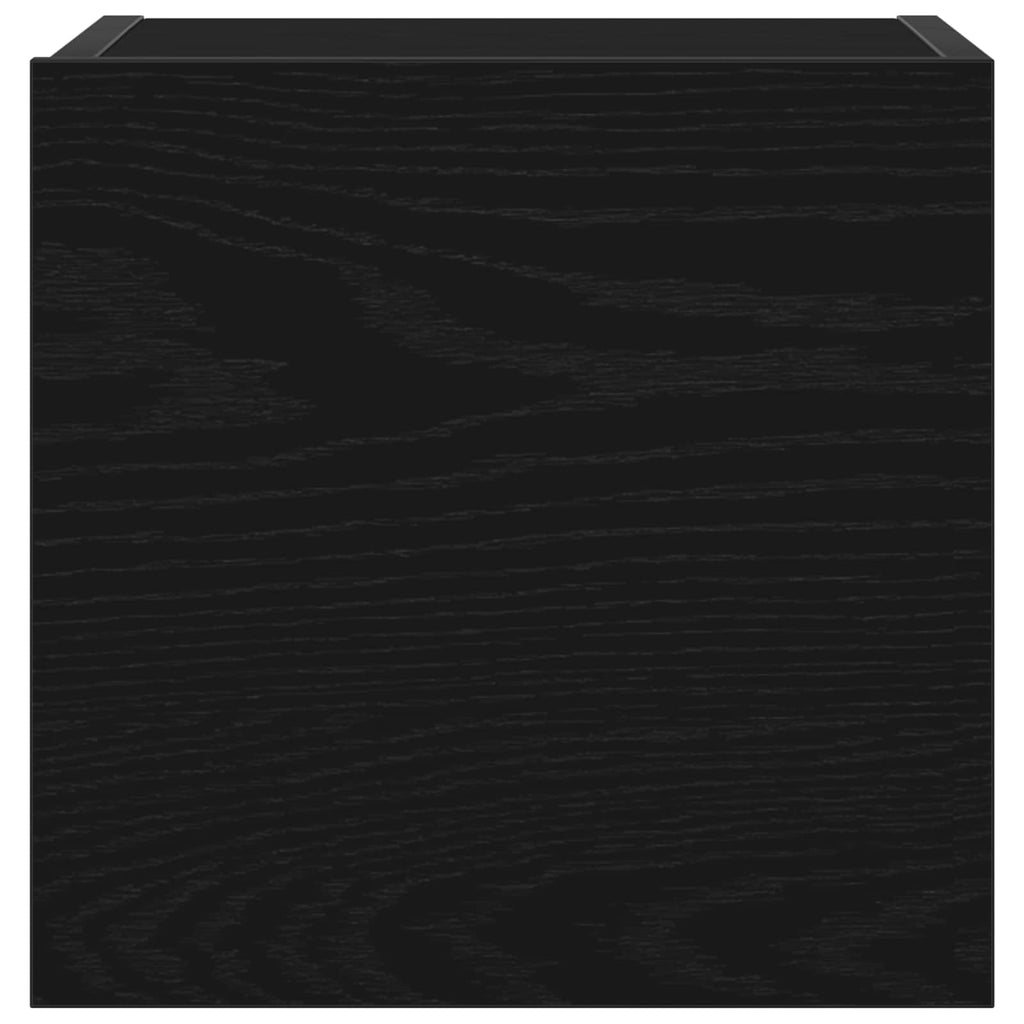 vidaXL Zestaw szafek RTV 7 pcs Czarny Dąb 100 x 30 x 30 cm