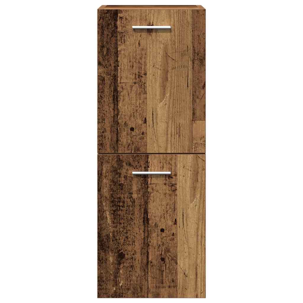 vidaXL Zestaw mebli łazienkowych 4 szt. Stare drewno 60 x 38,5 x 46 cm