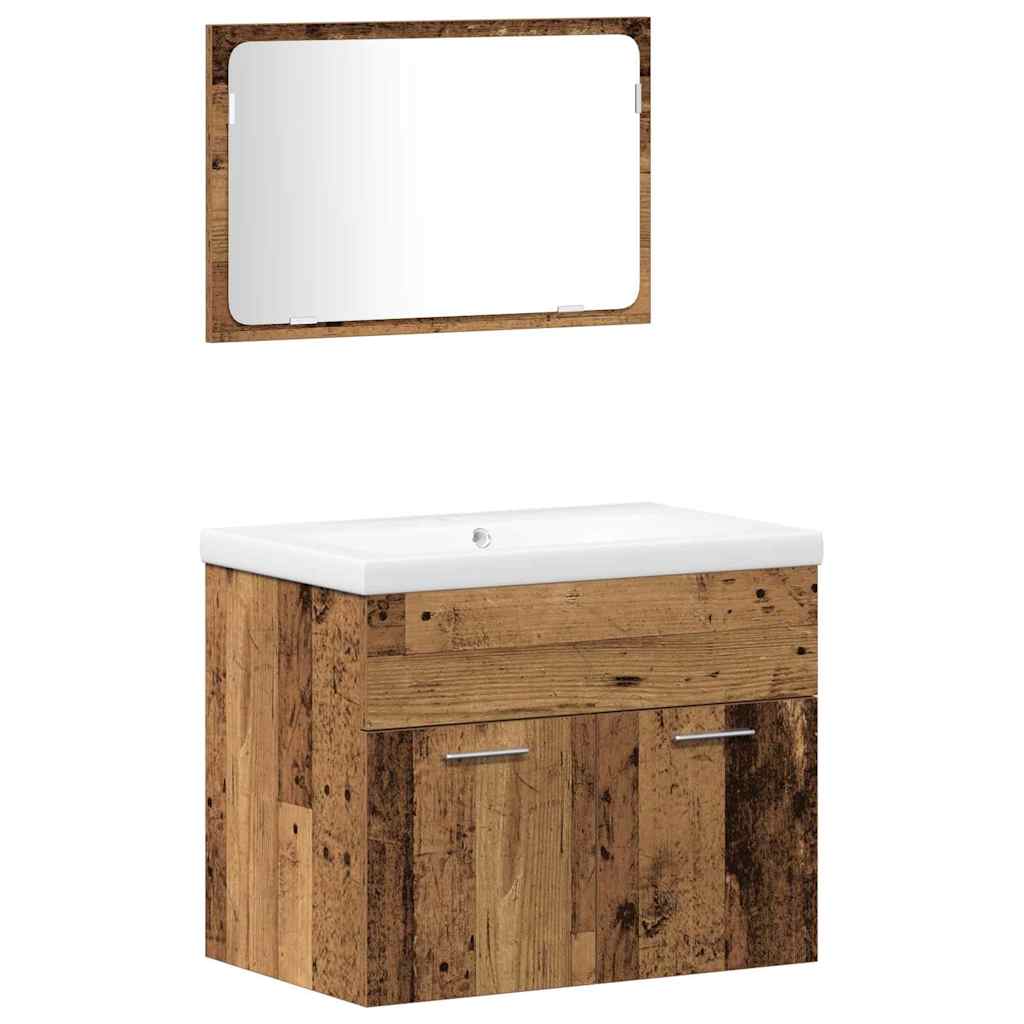 vidaXL Zestaw mebli łazienkowych 5 szt. Brązowy 60 x 38,5 x 46 cm